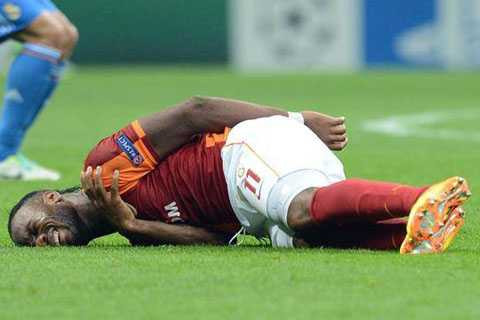 drogba chấn thương