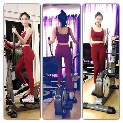Dáng xinh Ngọc Trinh có được là cả một quá trình