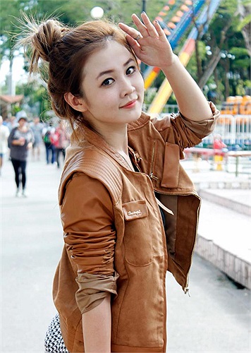 Cô gái xinh đẹp này rất vui khi được mọi người gọi bằng nick name đáng yêu hơn là danh hiệu một hot girl