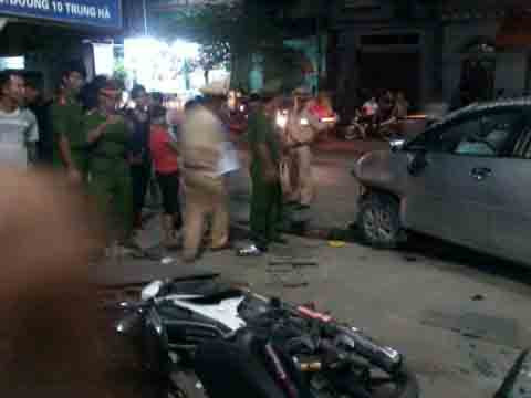 xe 'điên', Innova, Thủy Nguyên, Hải Phòng, 5 xe máy