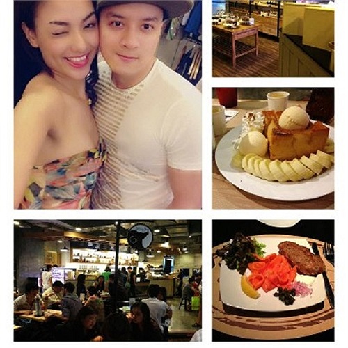 Và tình tứ cùng Cao Thái Sơn.