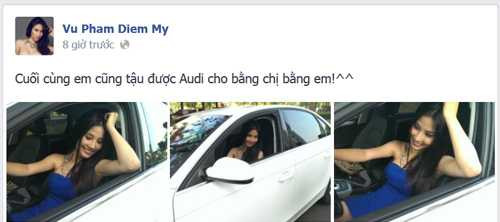 Diễm My 9x tậu xe sang