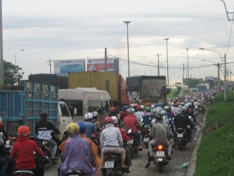 TP.HCM, sĩ tử, QL 1A, ùn tắc giao thông, thi đại học