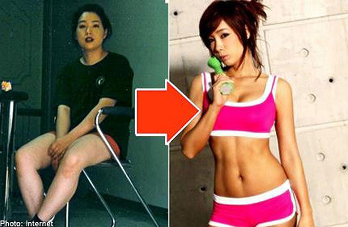 Từ một bà béo, quý bà này đã trở nên trẻ trung, xinh đẹp.