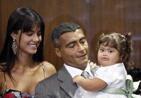 Romario và con gái Ivy