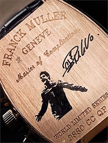 Chiếc đồng hồ hiệu Franck Muller tiêu tốn của Ronaldo 70.000 bảng.