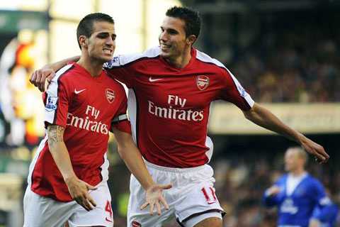 Fabregas và Van Persie