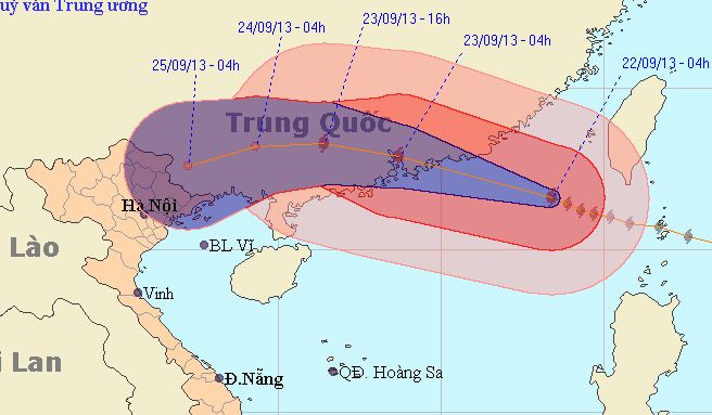 siêu bão usagi, biển đông, bão mạnh, giật trên cấp 17, mưa lớn, Bắc Bộ