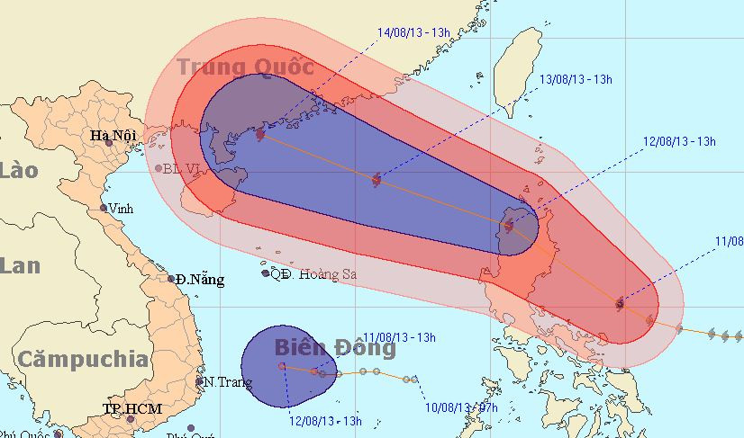 áp thấp, biển đông, bão utor, giật cấp 17