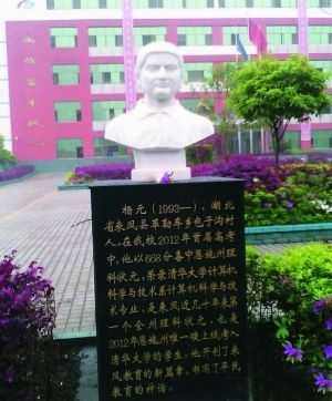 Sinh viên thủ khoa được tạc tượng trong trường