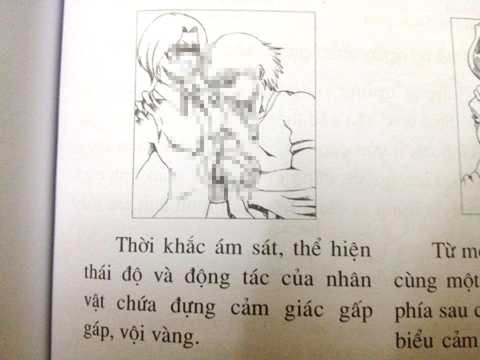 sách dạy vẽ manga bạo lực, gợi dục