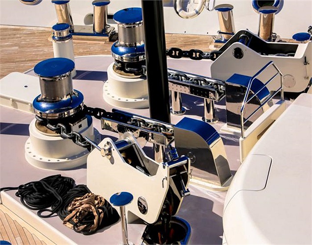 Từng bộ phận, chi tiết nhỏ trên du thuyền đều được chăm chút kỹ lưỡng. Đây hẳn là một khối lượng công việc khổng lồ.