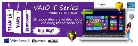 Sony Vaio T SVT 14-113CXS – Mạnh mẽ và đẳng cấp
