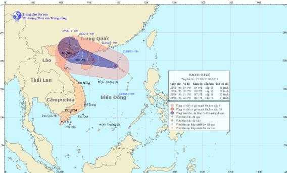 bão bebinca, bão số 2, quảng ninh, mưa lớn, áp thấp nhiệt đới
