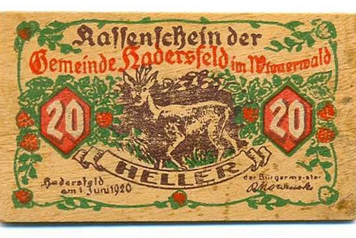 Tiền gỗ gây bất tiện trong việc cất giữ, nhưng nó từng là một trong những 'công cụ' giúp Đức tái thiết kinh tế sau Thế chiến thứ nhất (1914 - 1918). 