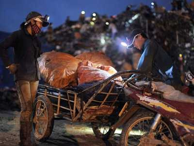 thân vạc, bãi rác, nam sơn, bới rác