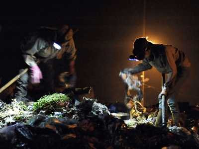 thân vạc, bãi rác, nam sơn, bới rác