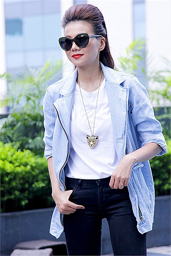 Thanh Hằng xinh đẹp và cá tính trong ngày casting cuối cùng tại miền Bắc.