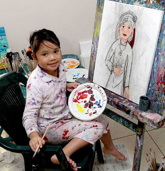 acquelyn Ngô họa sĩ nhí