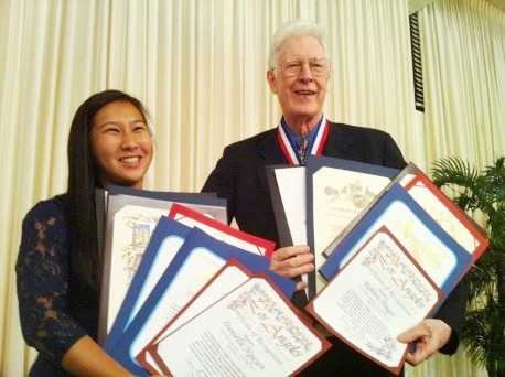 Danielle Nguyễn trong buổi lễ vinh danh