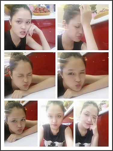 Phút bình thường nhắng nhít của Á hậu.