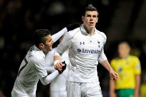 Gareth Bale ăn mừng