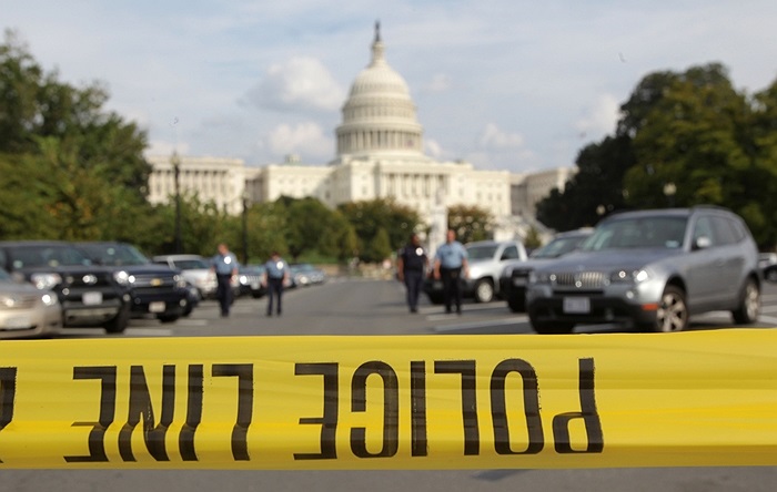 Dây phong tỏa hiện trường của cảnh sát Mỹ