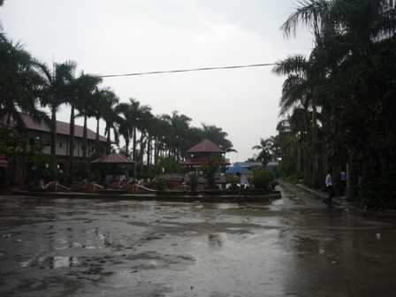 Khuôn viên trường học của nhân viên Lô Hội ở Thái Bình