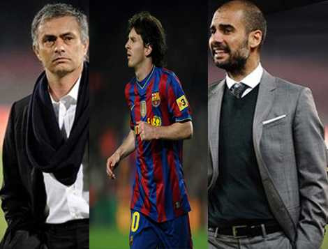 mourinho messi guardiola
