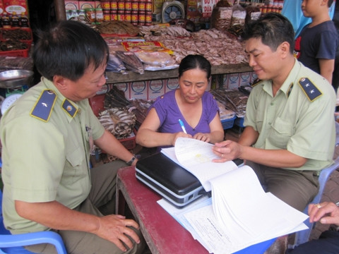 quản lý thị trường, mực xé, giả, Bà Rịa.