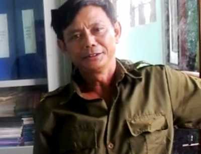 Ông Nguyễn Văn Hoạt, công an viên xã Sơn Trạch.