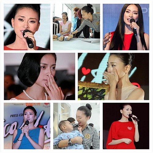 Ngô Thanh Vân và những giây phút xúc động trong suốt quá trình làm thiện nguyện của mình.