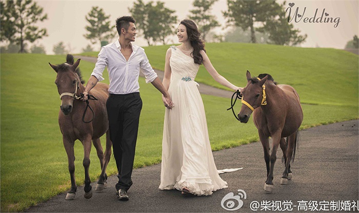 Họ tổ chức đám cưới năm 2010.