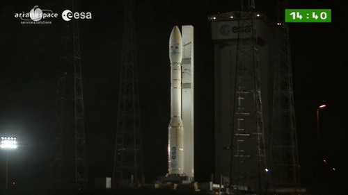  Tên lửa VEGA trên bệ phóng 