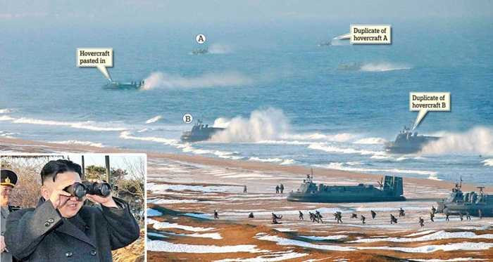 Video, ảnh: Triều Tiên làm giả ảnh tập trận