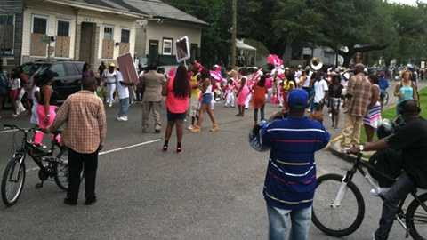 Hiện trường vụ nổ súng tại thành phố New Orleans, Mỹ