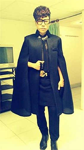 Nguyễn Đình Thanh Tâm và phong cách thời trang khá 'dị'.