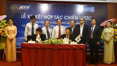 Lễ ký kết hợp tác chiến lược giữa HTV - VTC