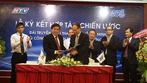 Lễ ký kết hợp tác chiến lược giữa HTV - VTC