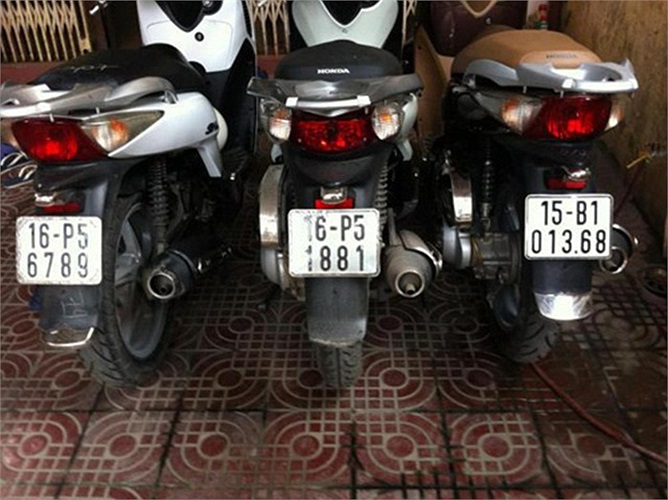 Bộ 3 SH biển số đẹp.