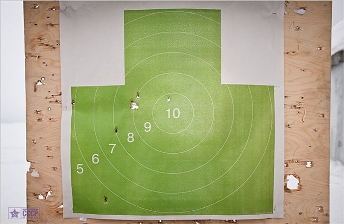 Kết quả bài bắn súng ngắn của một thành viên OMOH 