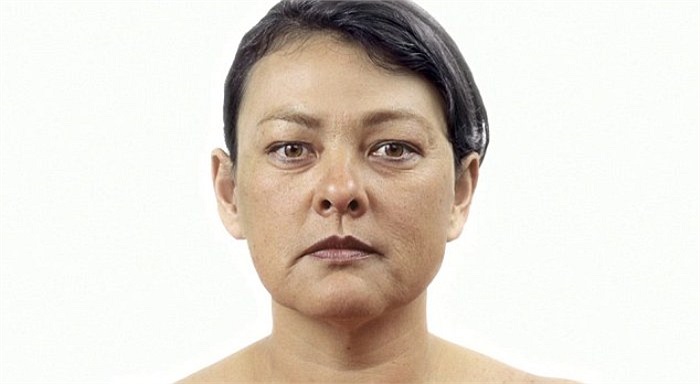 Hình ảnh khuôn mặt của Danielle khi bắt đầu bước vào độ tuổi xế chiều.