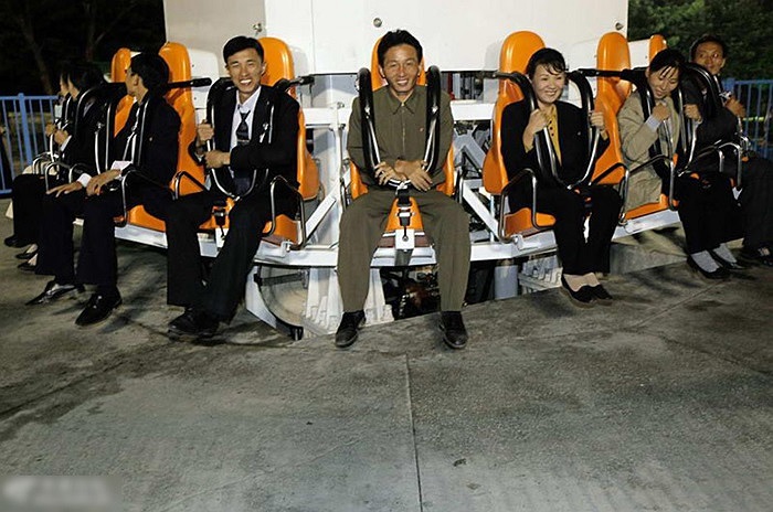 Một thiết bị vui chơi giải trí trong công viên Bình Nhưỡng