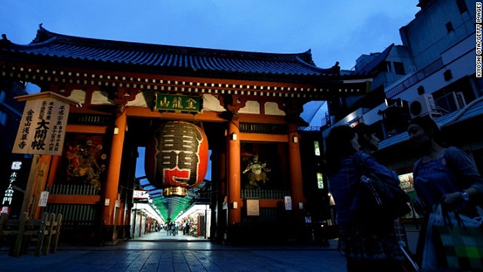 Tokyo, Nhật Bản được xếp hạng thứ sáu, sau Auckland