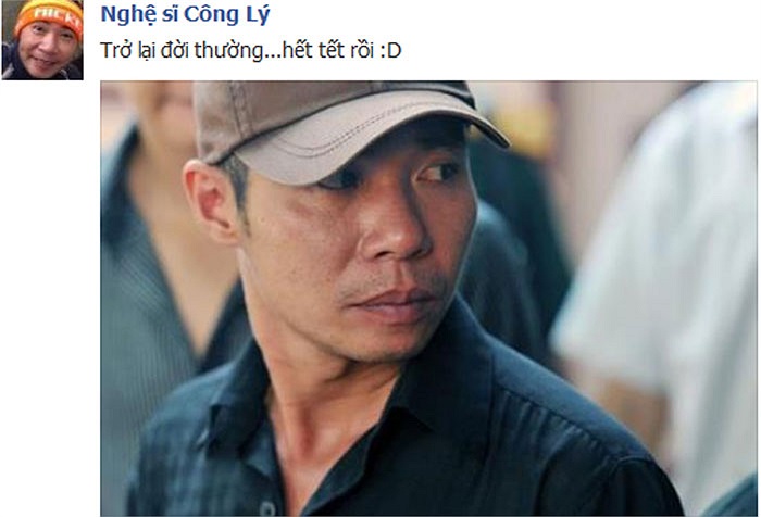 Công Lý buồn vì hết Tết?