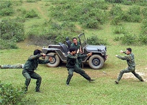 ... diễn tập chống phục kích.