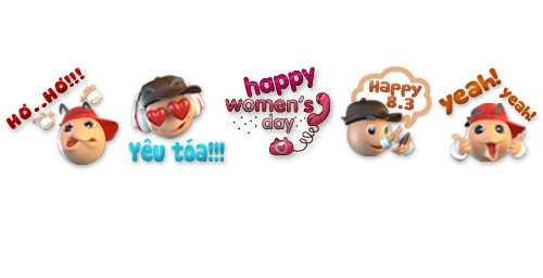 Câu chuyện tình yêu lãng mạn trong bộ sticker