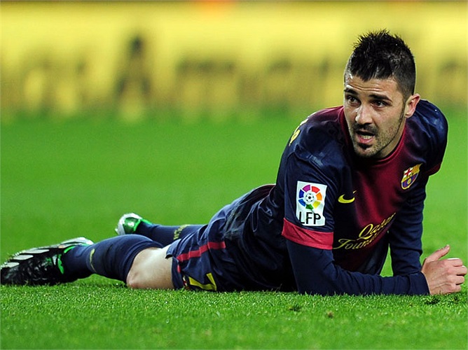 Xếp thứ 14 là ngôi sao của Barca, David Villa có 37 triệu bảng