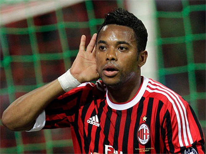 Robinho xếp thứ 20, sở hữu 31 triệu bảng