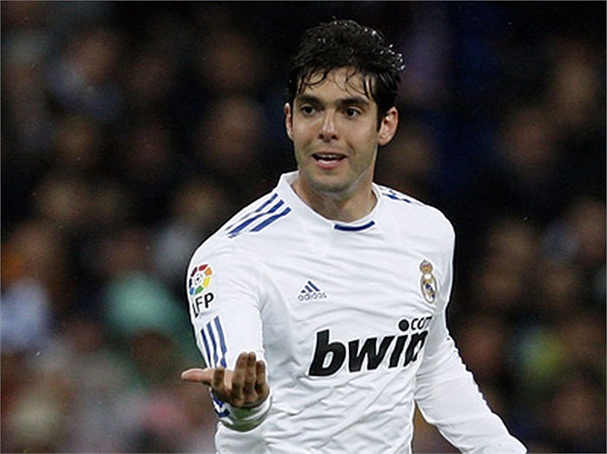 Một ngôi sao khác của Real Madrid, Kaka đứng ở vị trí thứ 4 với số tài sản 66,5 triệu bảng